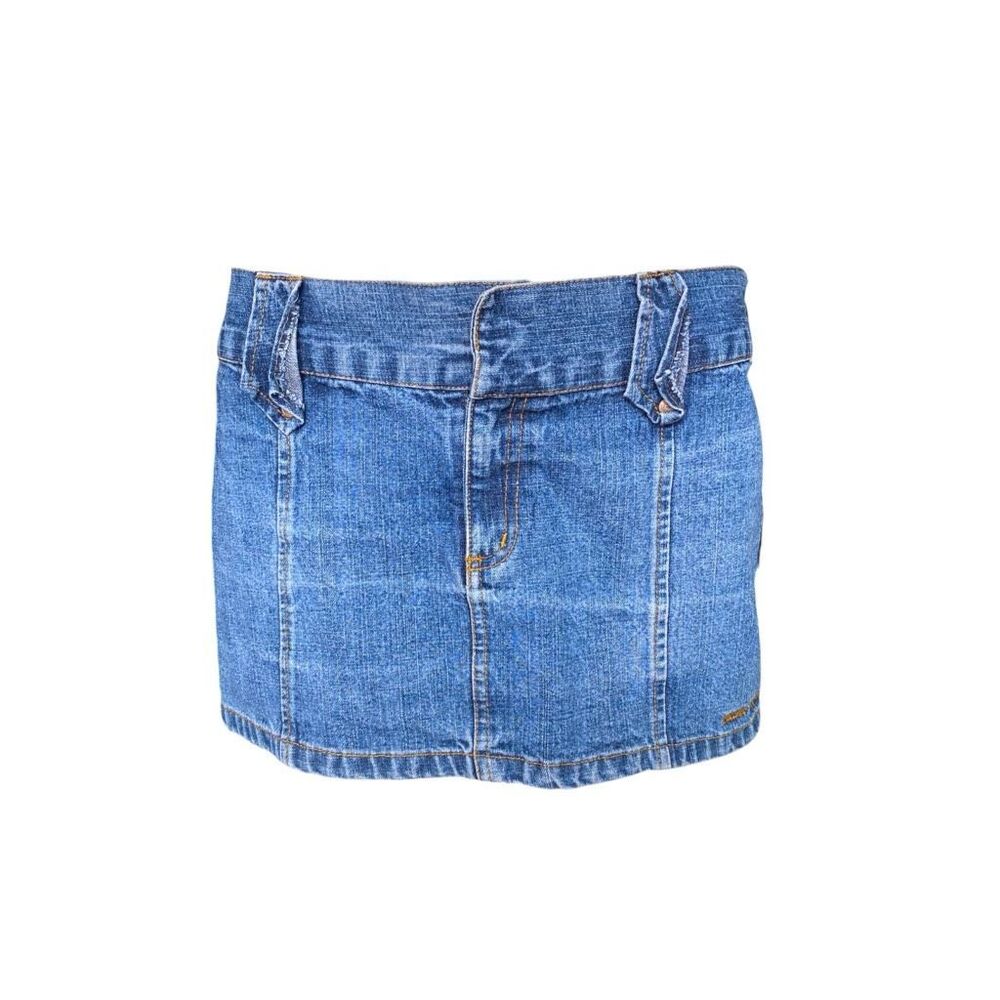 y2k vintage low-rise denim mini